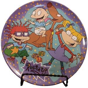Rugrats Nickelodeon Cartoon 1997 Plastic Child's Plate 8" Vintage‎ Zak Designs